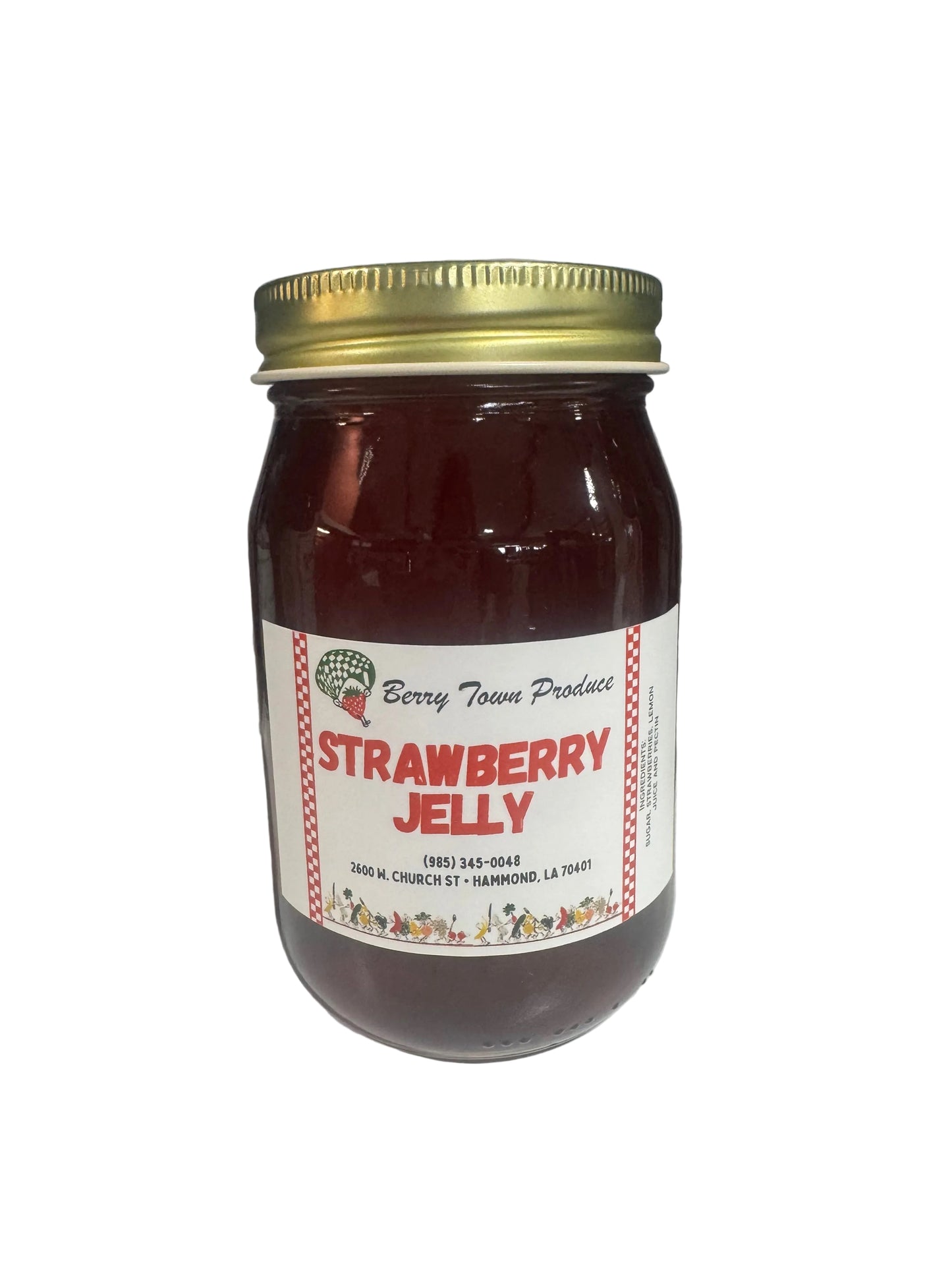 Strawberry Jelly Homemade 16oz