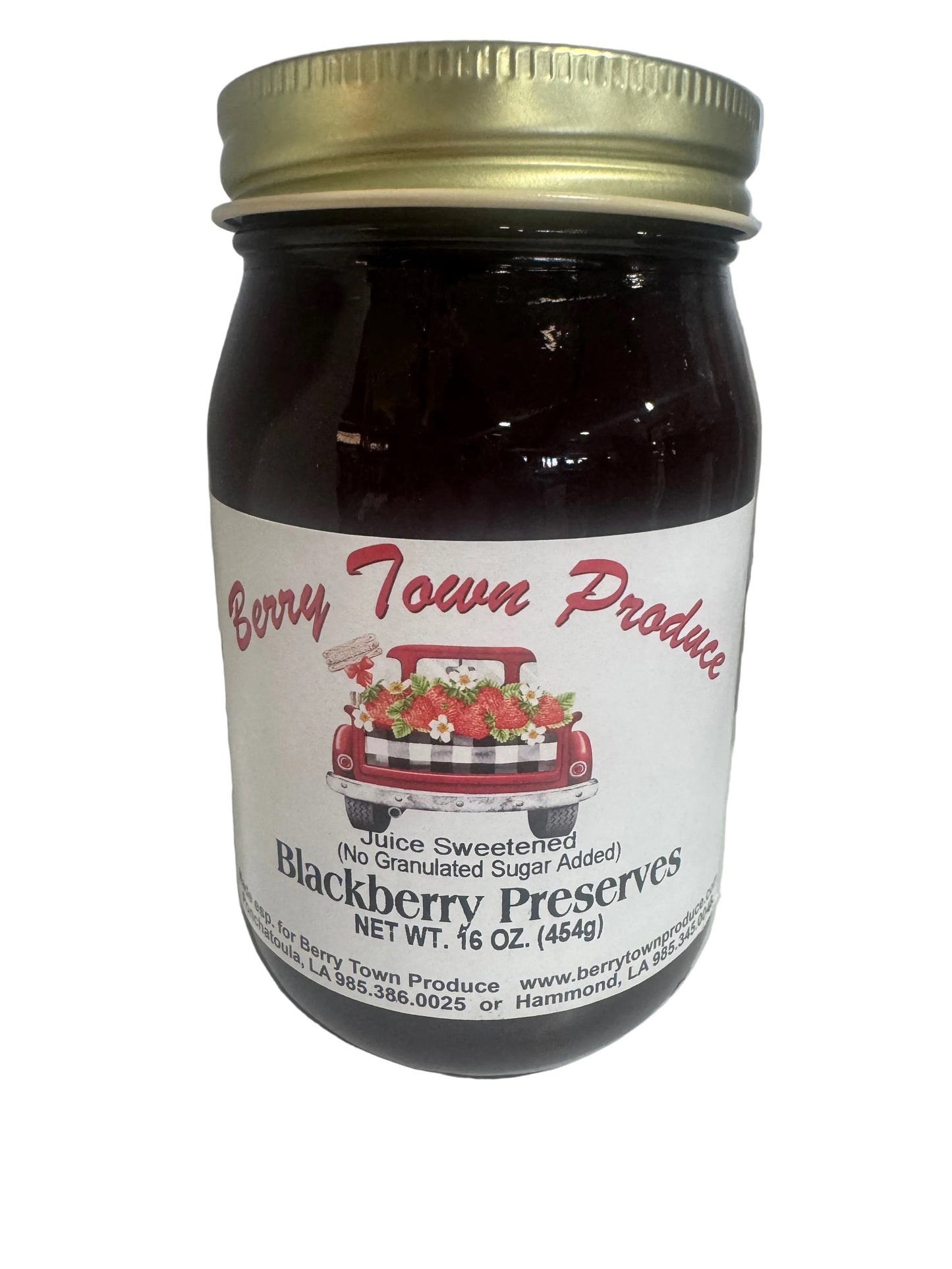 Blackberry Preserves Juice Sweetened 16 oz