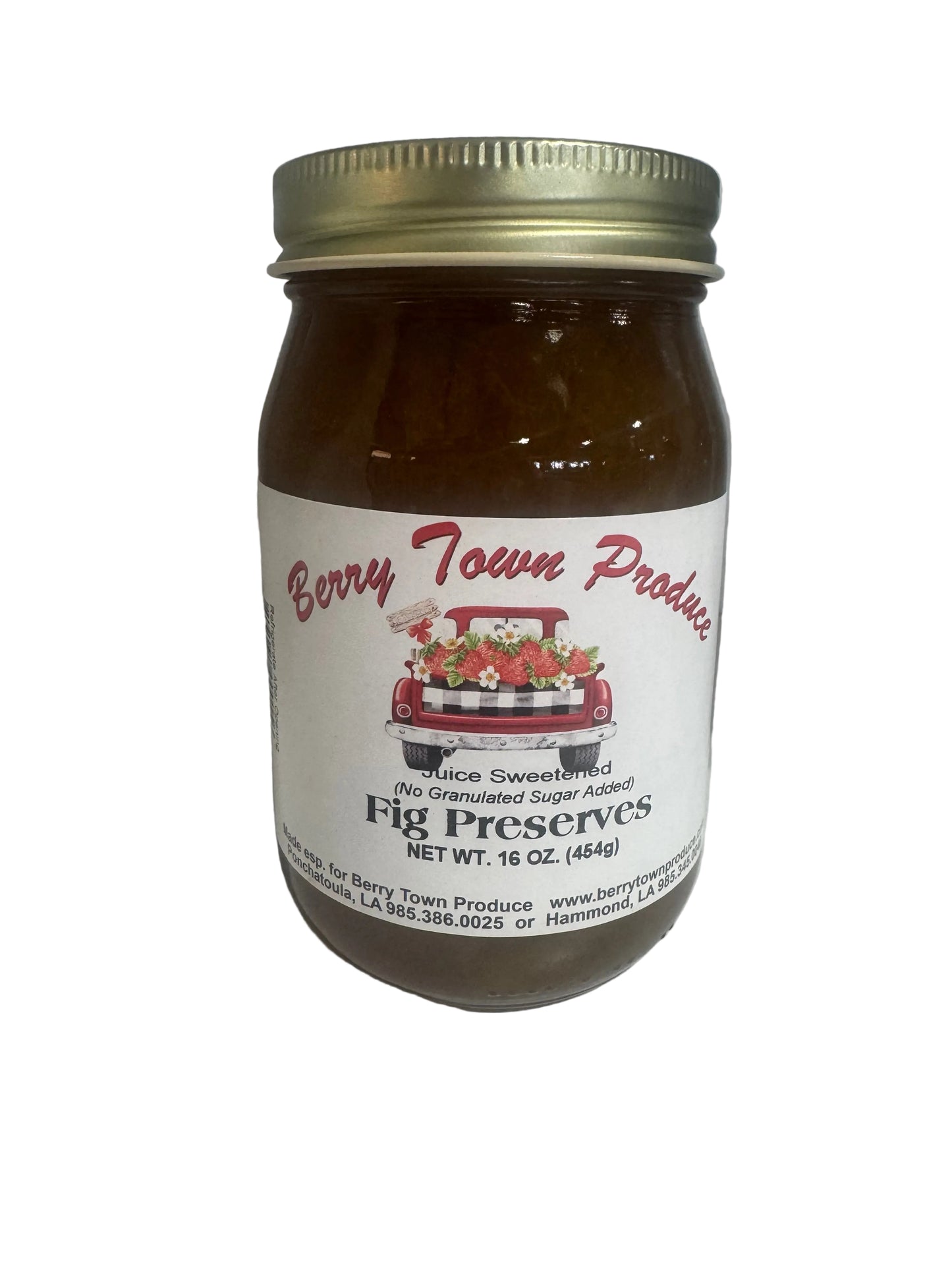 Fig Preserves Juice Sweetened 16 oz
