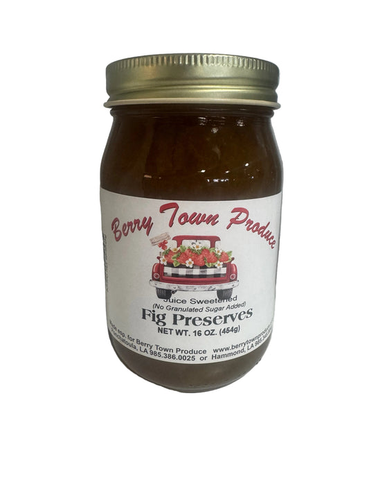 Fig Preserves Juice Sweetened 16 oz