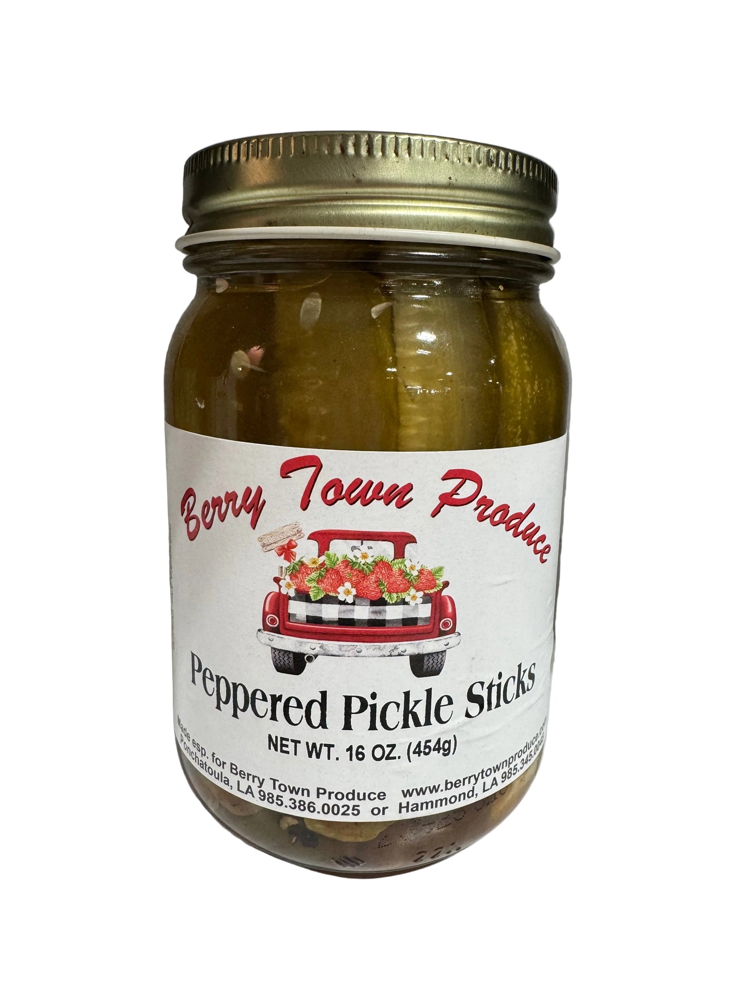 Peppered pickle Sticks 16oz