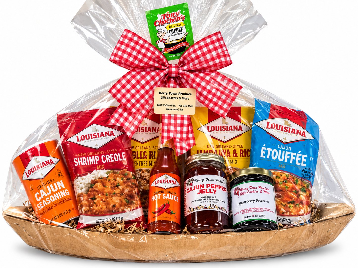 Louisiana Cajun Pirogue Gift Basket – Cajun Foods, Pepper Jelly & Southern Favorites